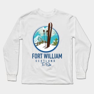 Fort William scotland skiing logo Long Sleeve T-Shirt
